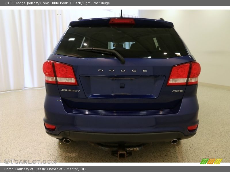Blue Pearl / Black/Light Frost Beige 2012 Dodge Journey Crew