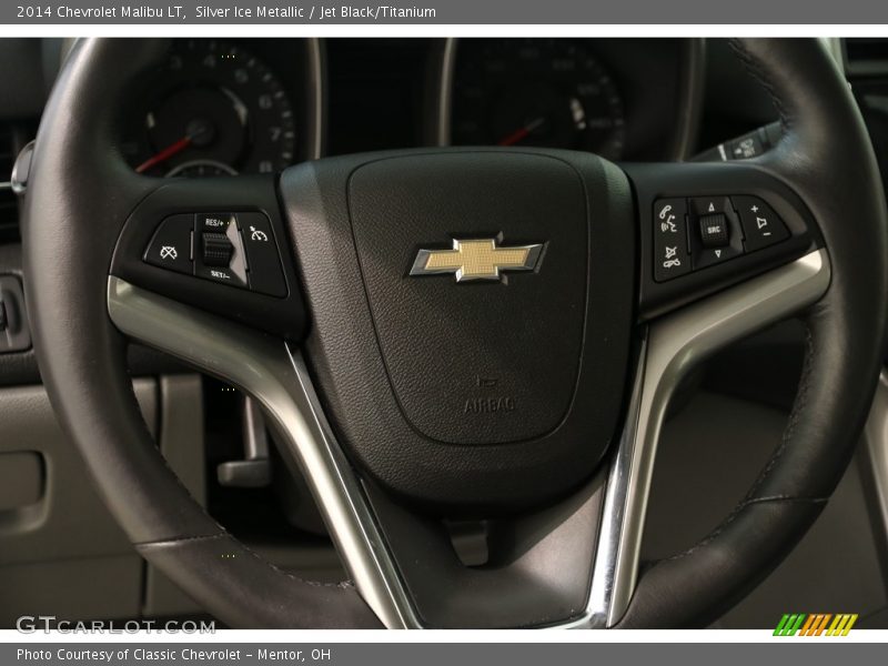 Silver Ice Metallic / Jet Black/Titanium 2014 Chevrolet Malibu LT