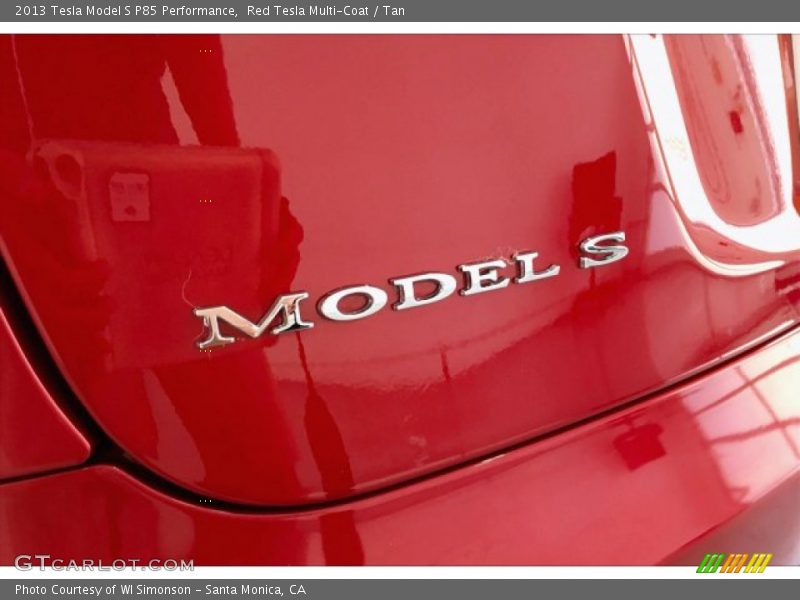  2013 Model S P85 Performance Logo