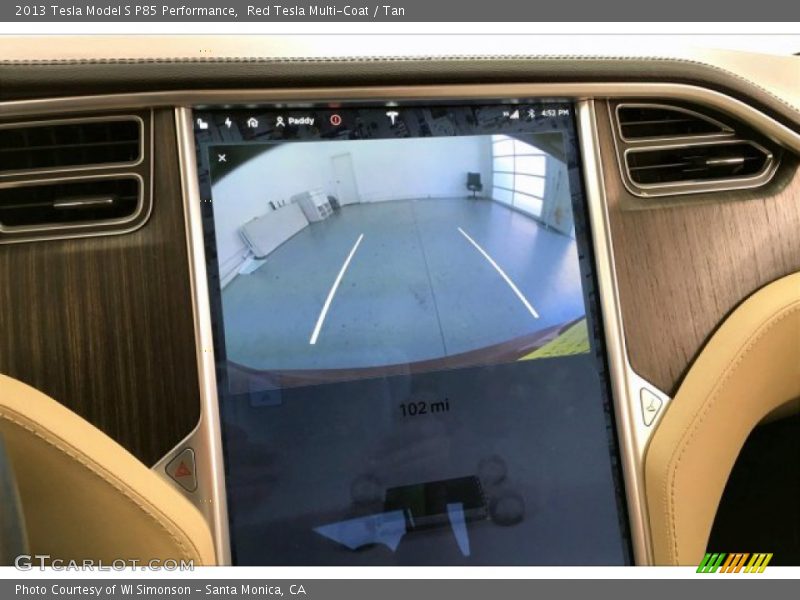 Navigation of 2013 Model S P85 Performance