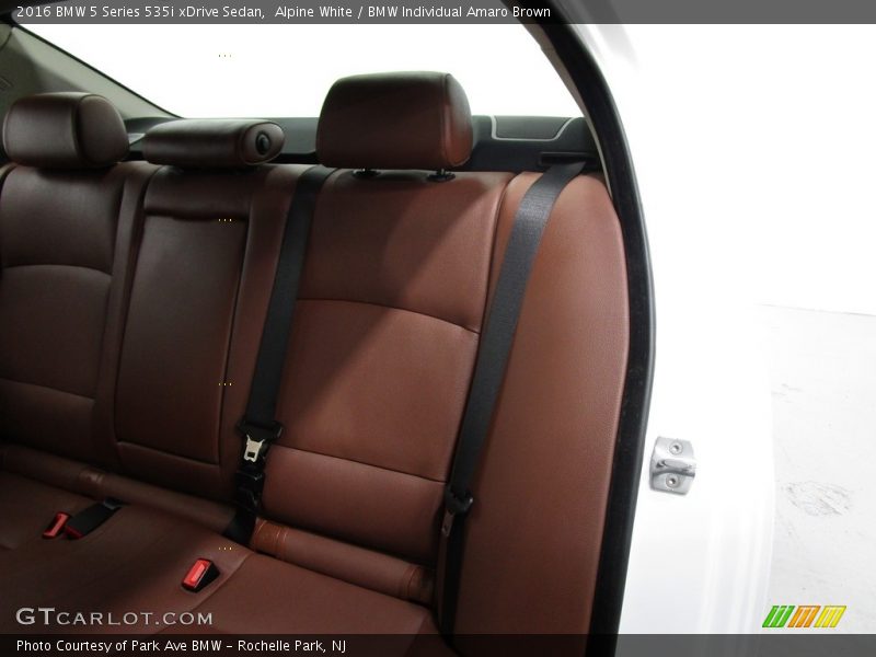 Alpine White / BMW Individual Amaro Brown 2016 BMW 5 Series 535i xDrive Sedan