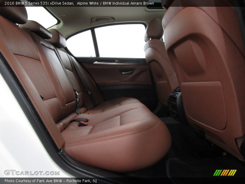 Alpine White / BMW Individual Amaro Brown 2016 BMW 5 Series 535i xDrive Sedan