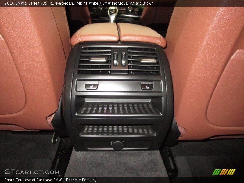 Alpine White / BMW Individual Amaro Brown 2016 BMW 5 Series 535i xDrive Sedan