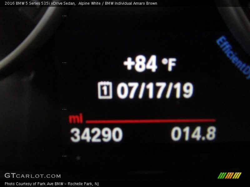 Alpine White / BMW Individual Amaro Brown 2016 BMW 5 Series 535i xDrive Sedan