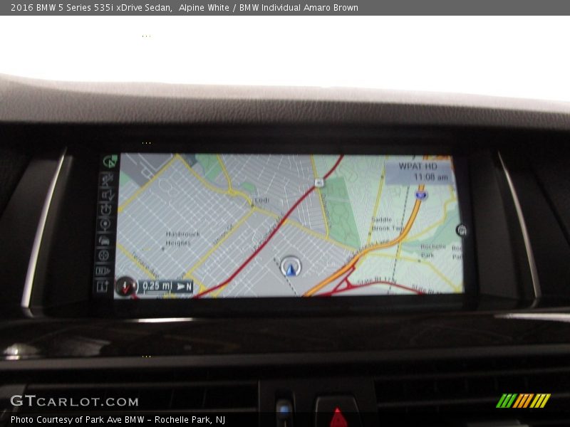 Alpine White / BMW Individual Amaro Brown 2016 BMW 5 Series 535i xDrive Sedan