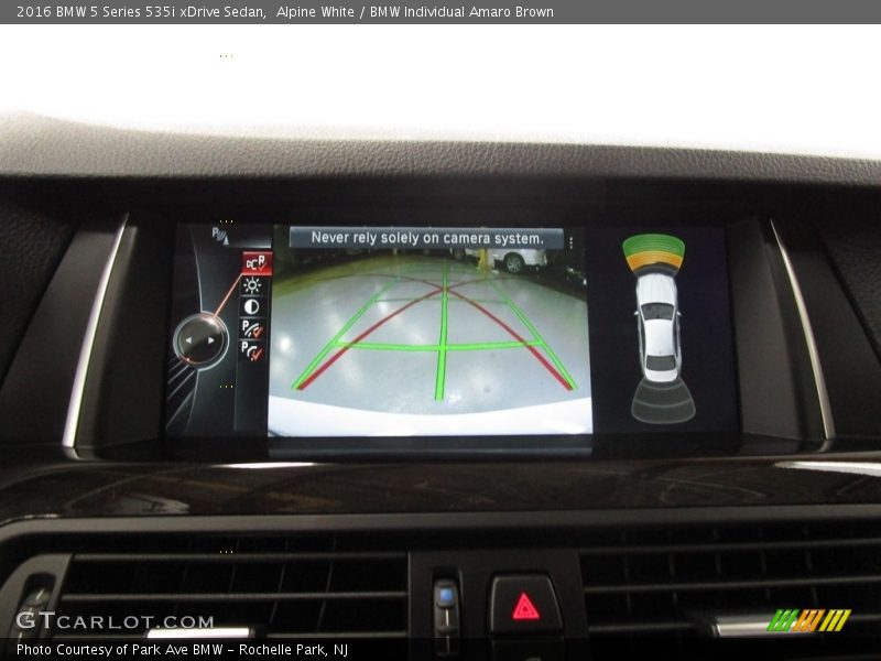 Alpine White / BMW Individual Amaro Brown 2016 BMW 5 Series 535i xDrive Sedan