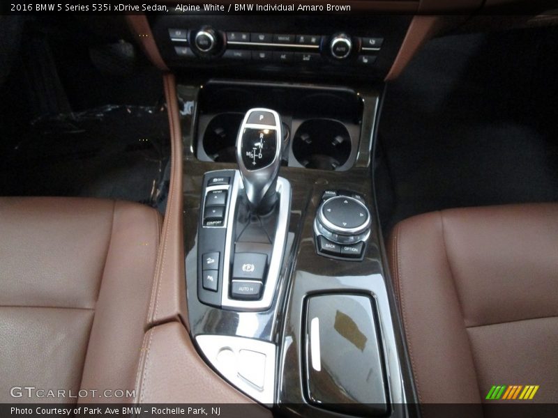 Alpine White / BMW Individual Amaro Brown 2016 BMW 5 Series 535i xDrive Sedan
