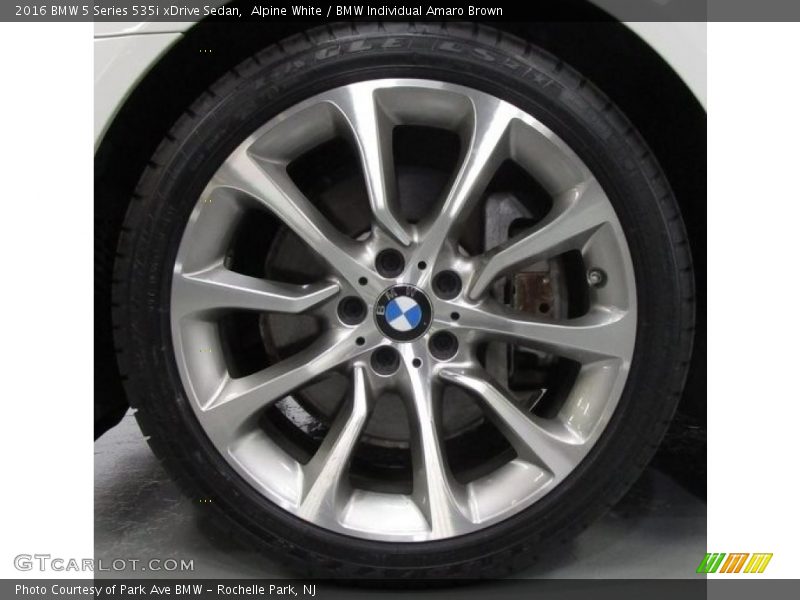 Alpine White / BMW Individual Amaro Brown 2016 BMW 5 Series 535i xDrive Sedan