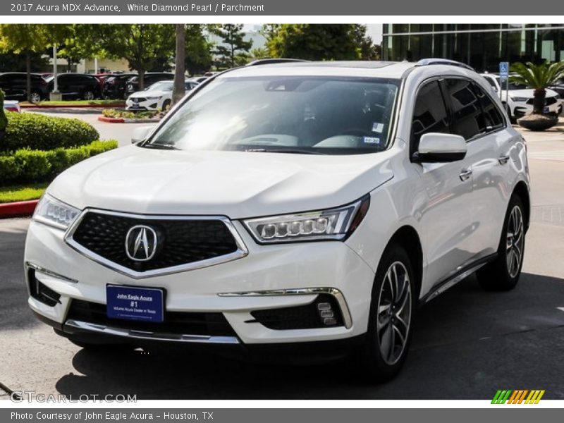 White Diamond Pearl / Parchment 2017 Acura MDX Advance