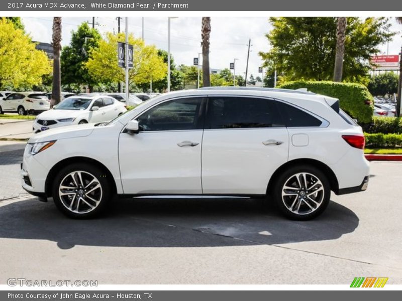White Diamond Pearl / Parchment 2017 Acura MDX Advance