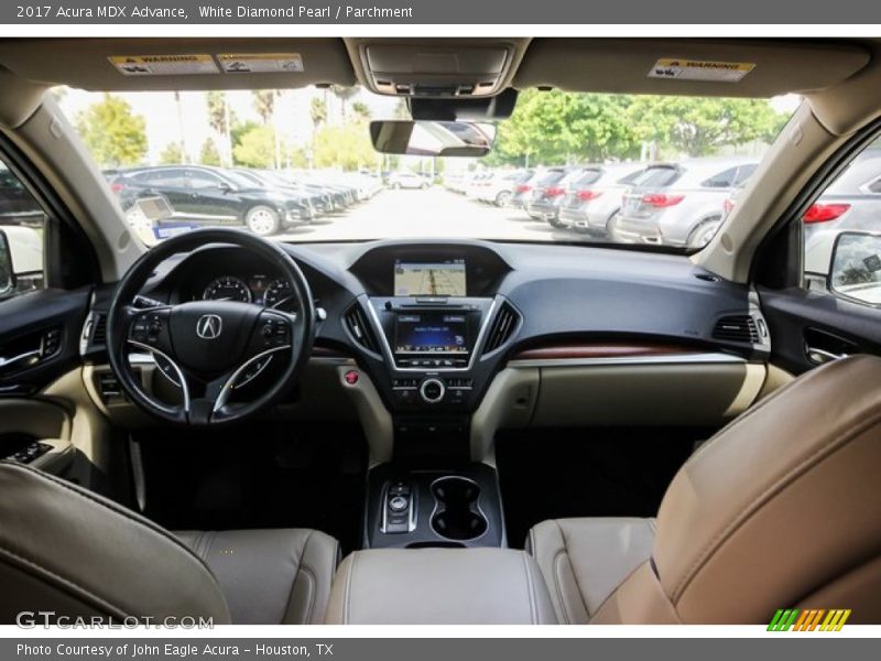 White Diamond Pearl / Parchment 2017 Acura MDX Advance