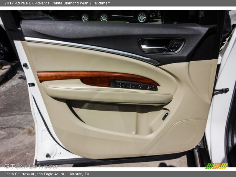 White Diamond Pearl / Parchment 2017 Acura MDX Advance