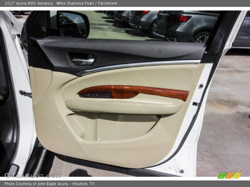 White Diamond Pearl / Parchment 2017 Acura MDX Advance