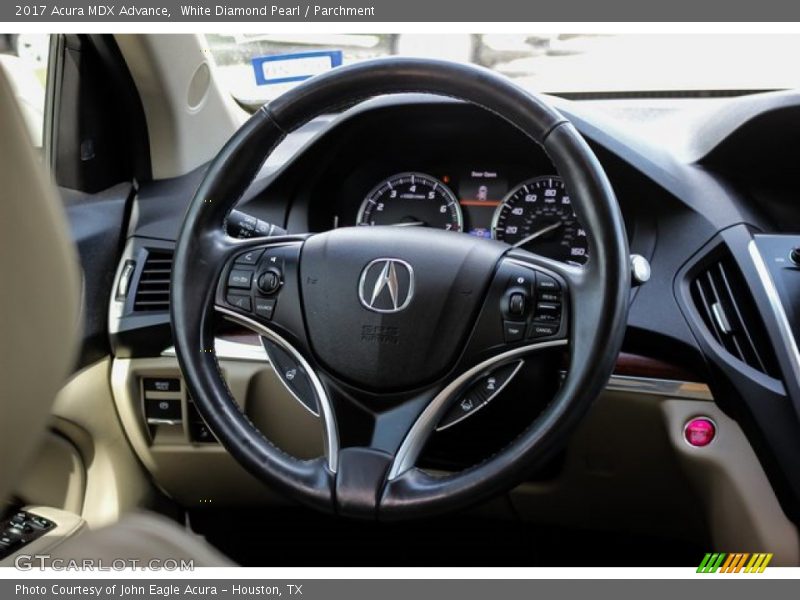 White Diamond Pearl / Parchment 2017 Acura MDX Advance