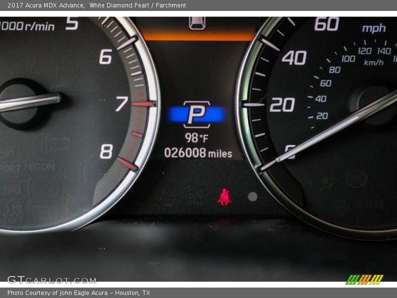 White Diamond Pearl / Parchment 2017 Acura MDX Advance