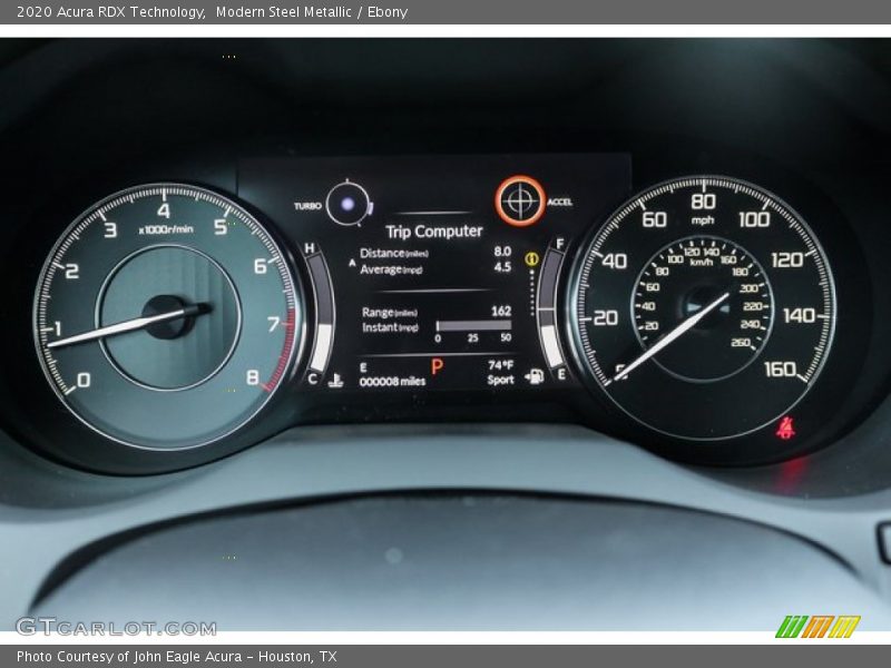 Modern Steel Metallic / Ebony 2020 Acura RDX Technology