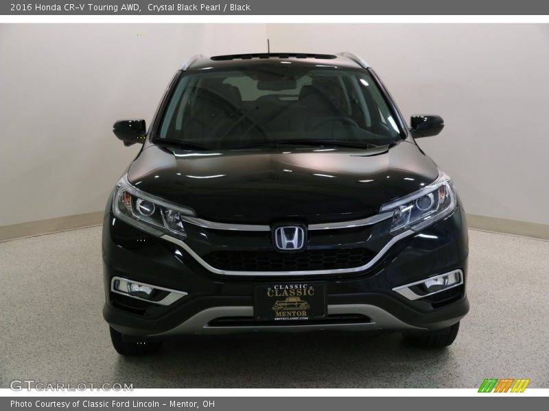 Crystal Black Pearl / Black 2016 Honda CR-V Touring AWD