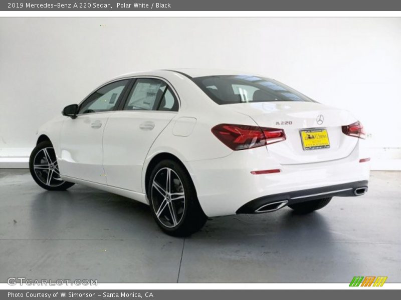 Polar White / Black 2019 Mercedes-Benz A 220 Sedan