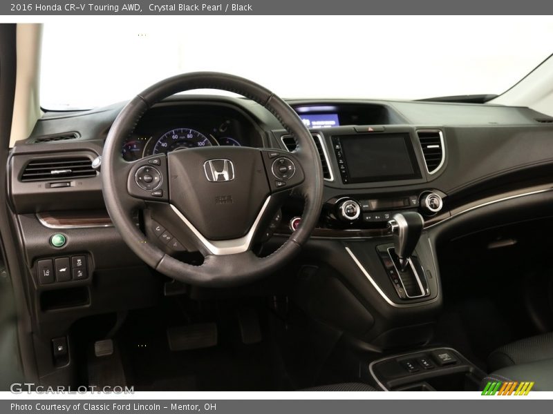 Crystal Black Pearl / Black 2016 Honda CR-V Touring AWD