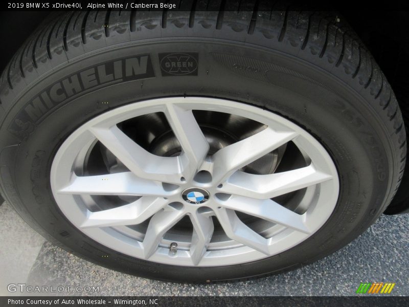 Alpine White / Canberra Beige 2019 BMW X5 xDrive40i