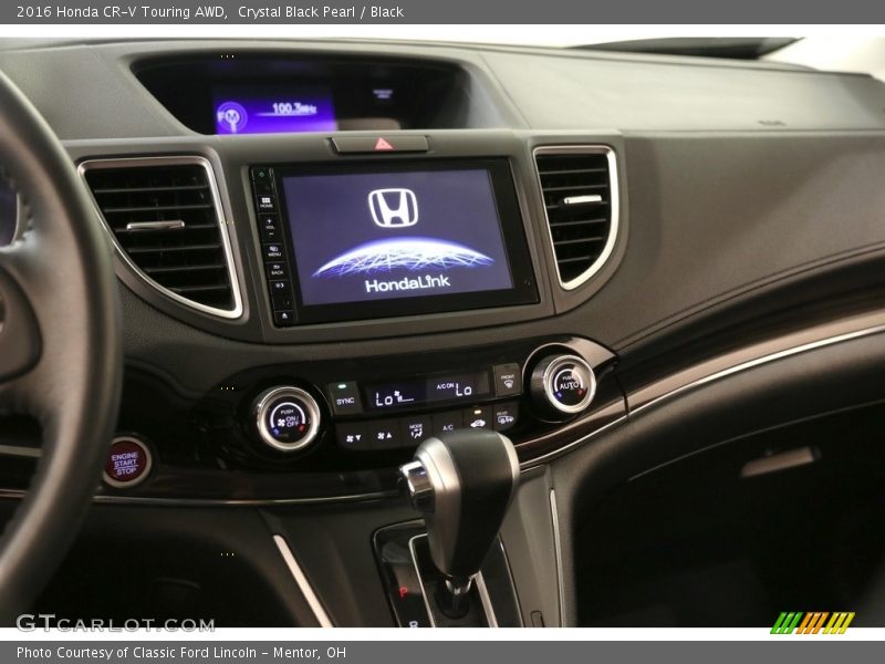Crystal Black Pearl / Black 2016 Honda CR-V Touring AWD
