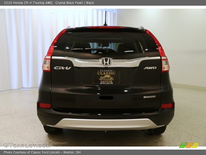Crystal Black Pearl / Black 2016 Honda CR-V Touring AWD