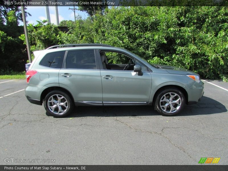 Jasmine Green Metallic / Gray 2015 Subaru Forester 2.5i Touring