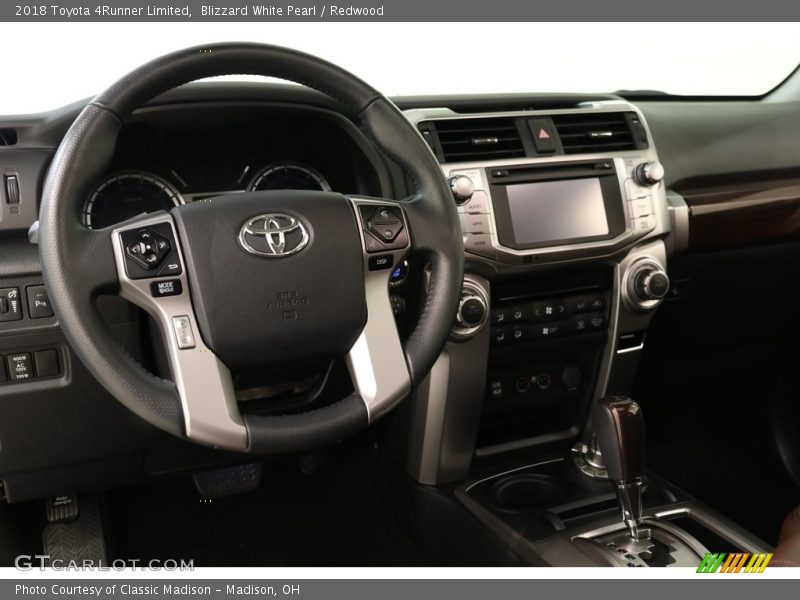 Blizzard White Pearl / Redwood 2018 Toyota 4Runner Limited