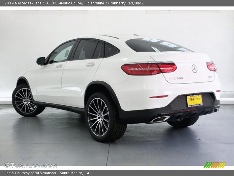 Polar White / Cranberry Red/Black 2019 Mercedes-Benz GLC 300 4Matic Coupe