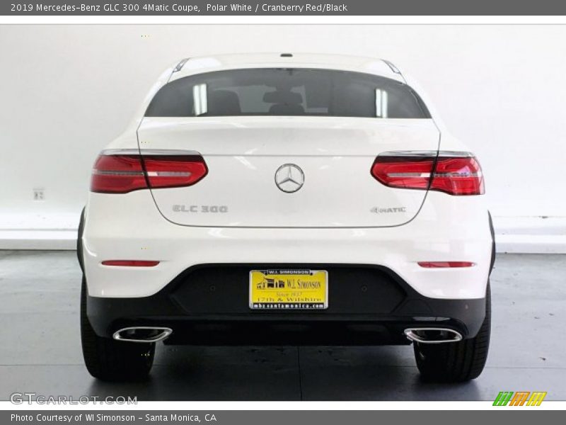 Polar White / Cranberry Red/Black 2019 Mercedes-Benz GLC 300 4Matic Coupe