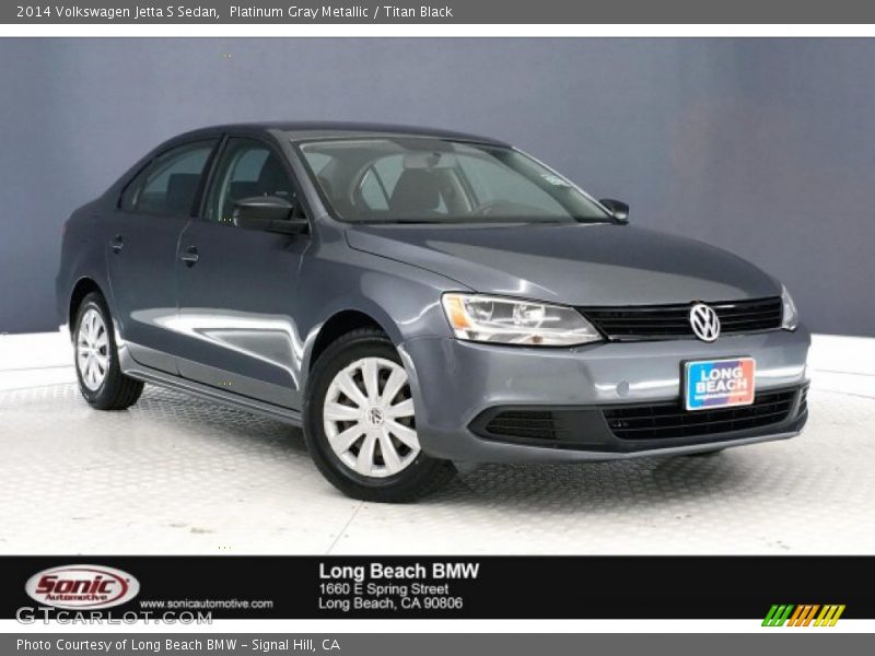 Platinum Gray Metallic / Titan Black 2014 Volkswagen Jetta S Sedan