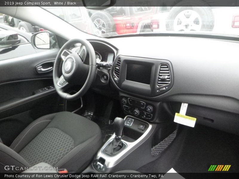 White / Black 2019 Jeep Compass Sport