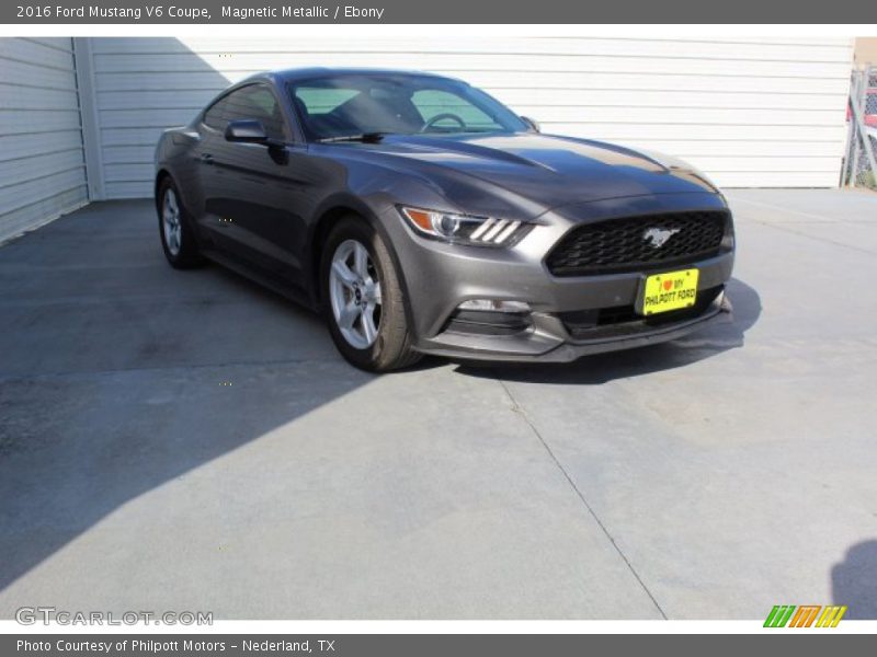 Magnetic Metallic / Ebony 2016 Ford Mustang V6 Coupe