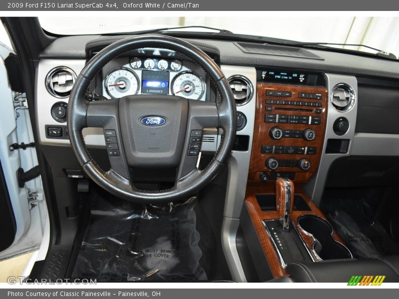 Oxford White / Camel/Tan 2009 Ford F150 Lariat SuperCab 4x4
