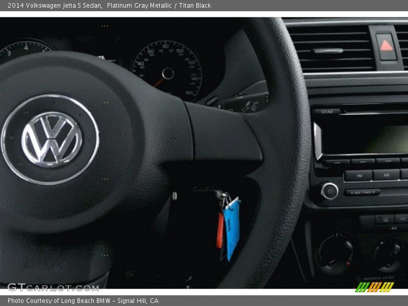 Platinum Gray Metallic / Titan Black 2014 Volkswagen Jetta S Sedan