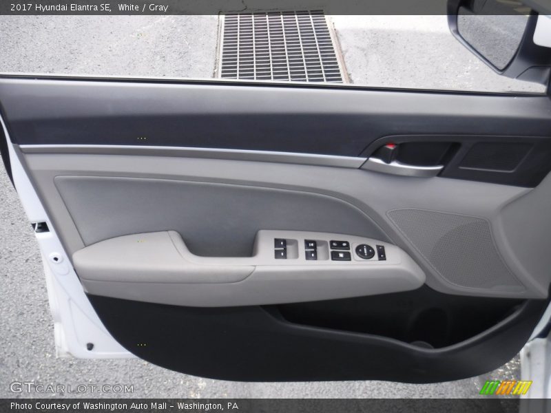 White / Gray 2017 Hyundai Elantra SE