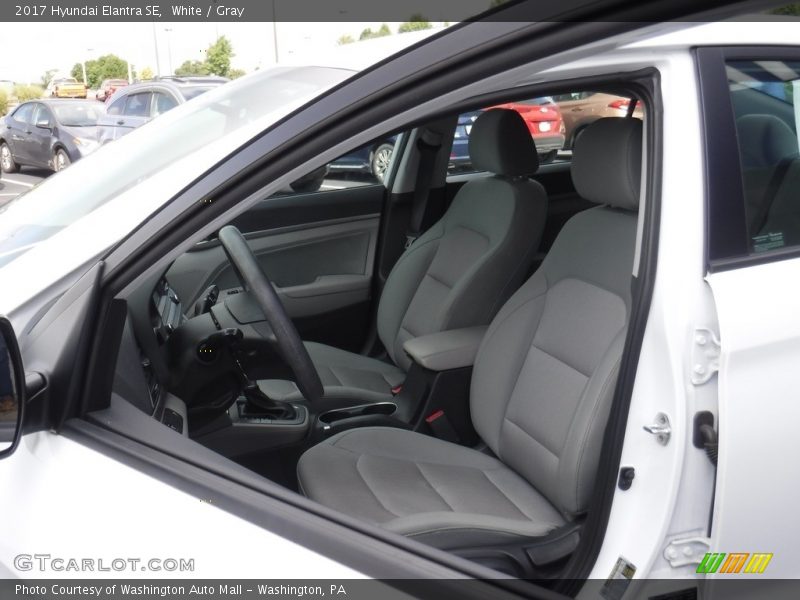 White / Gray 2017 Hyundai Elantra SE