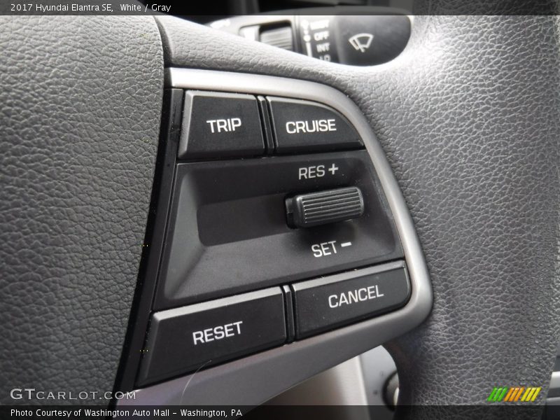 White / Gray 2017 Hyundai Elantra SE