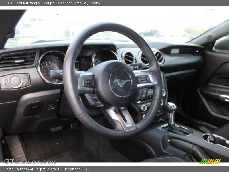 Magnetic Metallic / Ebony 2016 Ford Mustang V6 Coupe