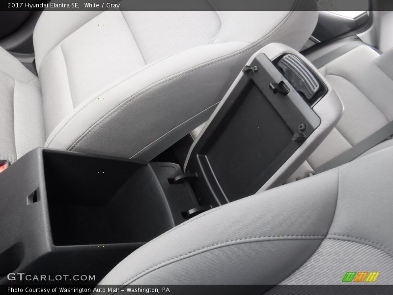 White / Gray 2017 Hyundai Elantra SE
