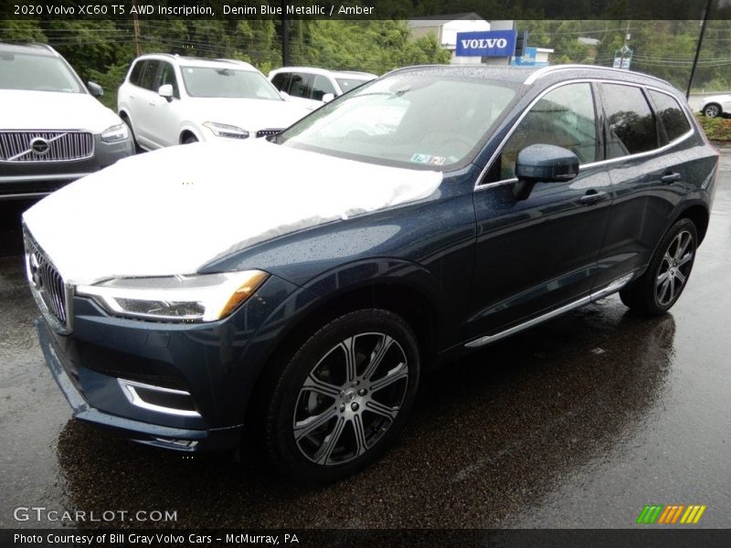 Denim Blue Metallic / Amber 2020 Volvo XC60 T5 AWD Inscription