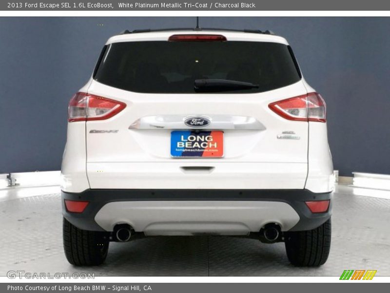 White Platinum Metallic Tri-Coat / Charcoal Black 2013 Ford Escape SEL 1.6L EcoBoost
