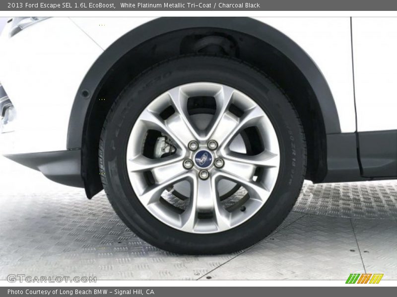 White Platinum Metallic Tri-Coat / Charcoal Black 2013 Ford Escape SEL 1.6L EcoBoost