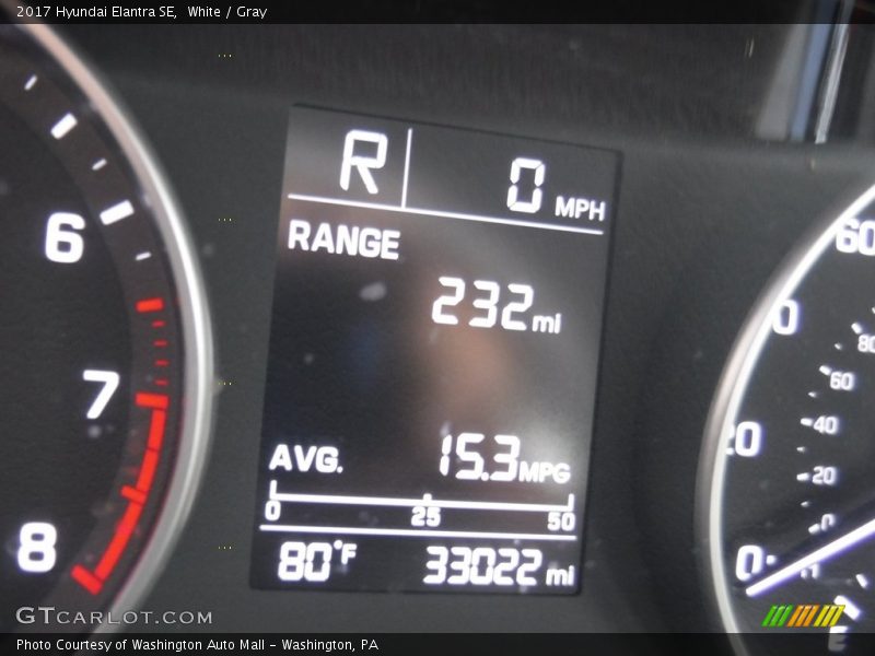 White / Gray 2017 Hyundai Elantra SE