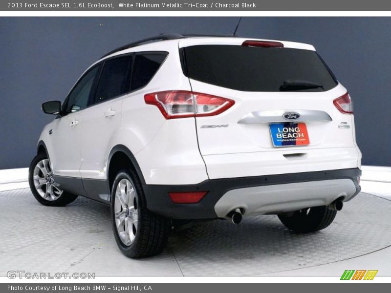 White Platinum Metallic Tri-Coat / Charcoal Black 2013 Ford Escape SEL 1.6L EcoBoost