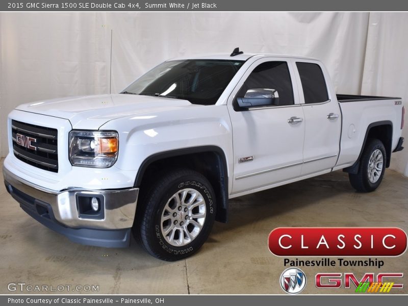 Summit White / Jet Black 2015 GMC Sierra 1500 SLE Double Cab 4x4