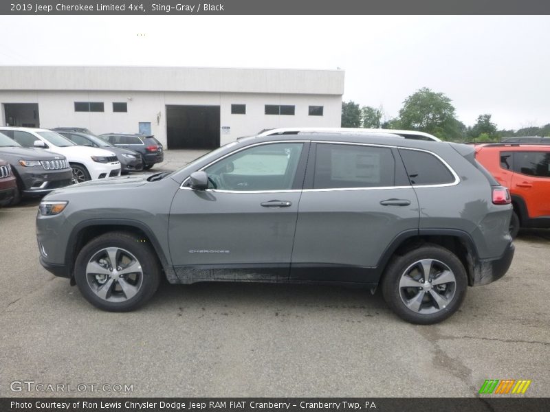 Sting-Gray / Black 2019 Jeep Cherokee Limited 4x4