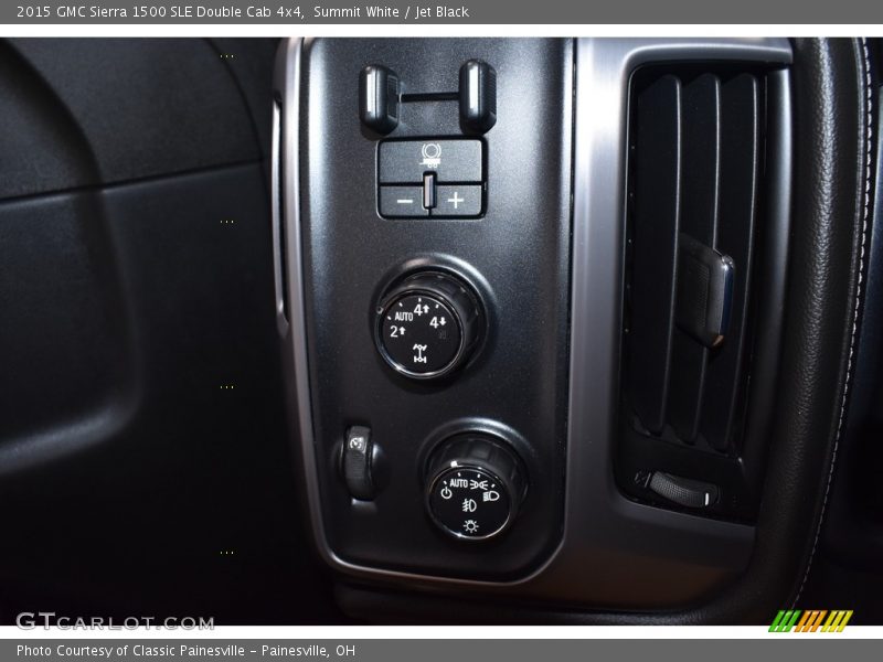 Summit White / Jet Black 2015 GMC Sierra 1500 SLE Double Cab 4x4