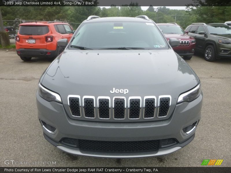 Sting-Gray / Black 2019 Jeep Cherokee Limited 4x4