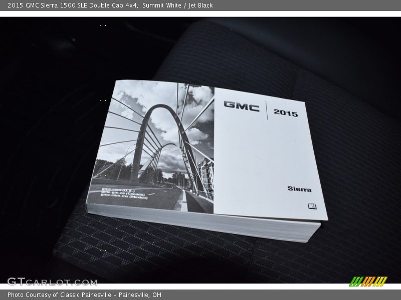 Summit White / Jet Black 2015 GMC Sierra 1500 SLE Double Cab 4x4